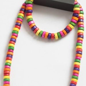 Children's Surfer Style Wooden Necklace and Bracelet