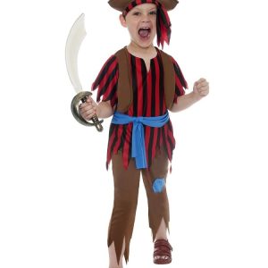 Childrens Pirate Boy Costume age 7-9