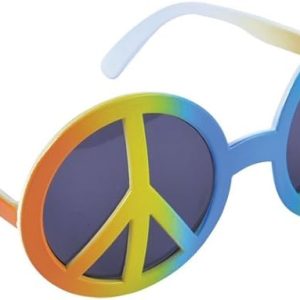 Rainbow Coloured Peace Glasses
