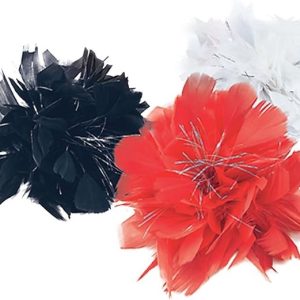 Red Feather Hair Clip