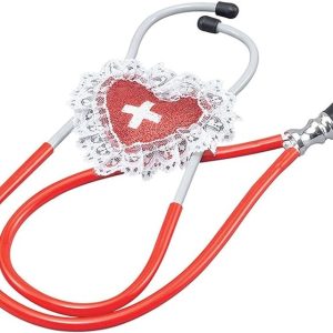 Red and White Nurse Stethoscope