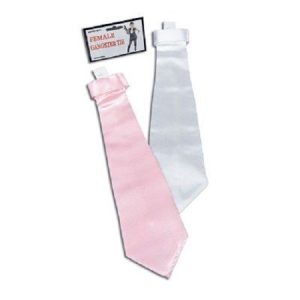 Womens Pink Gangster Tie