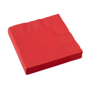 Apple Red Napkins pack of 20