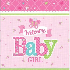 Baby Girl Design Paper Table Cover