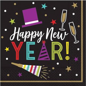 Happy New Year Napkins pack of 125